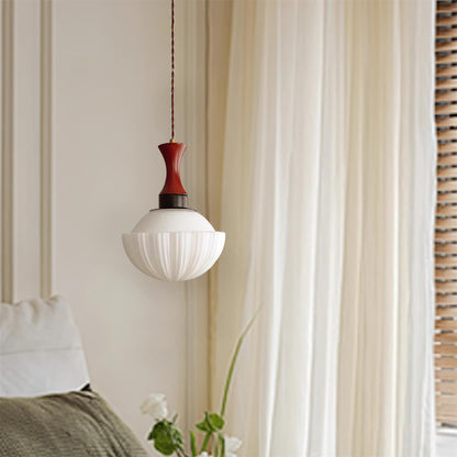 Glass Pendant Light With Dimmer Compatibility Walnut