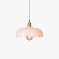 Colorful Glass Flower Pendant Light Retro Led