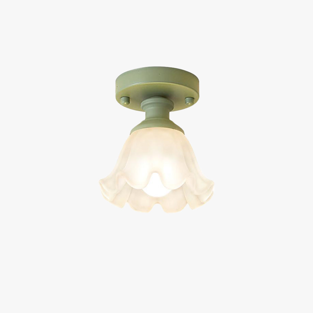 Resin LED Flush Mount Ceiling Light For Bedroom Elegant