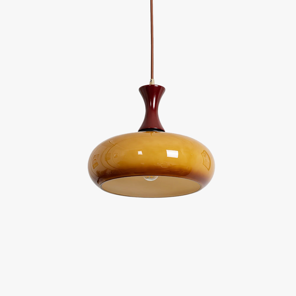 Living Room Ambiance Vintage Glass LED Pendant Light