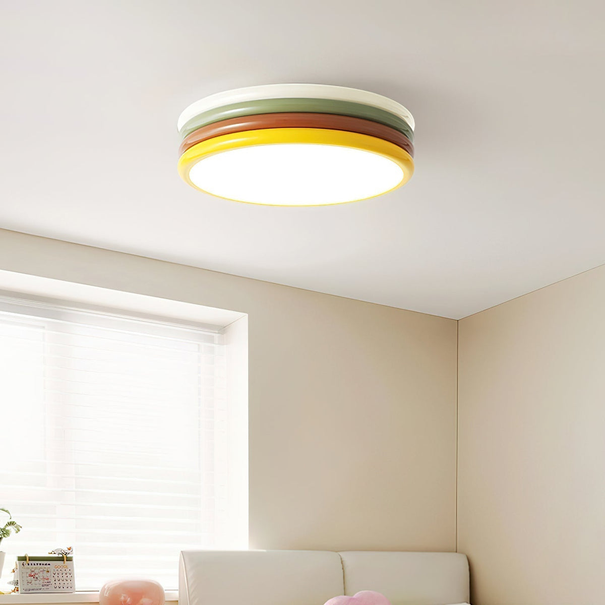 Warm Panel Accents PrismStack Colour Ceiling Lamp