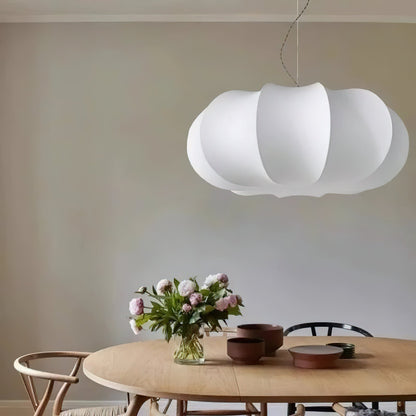 Pendant Linen Beige Pumpkin Light With Glow Soft