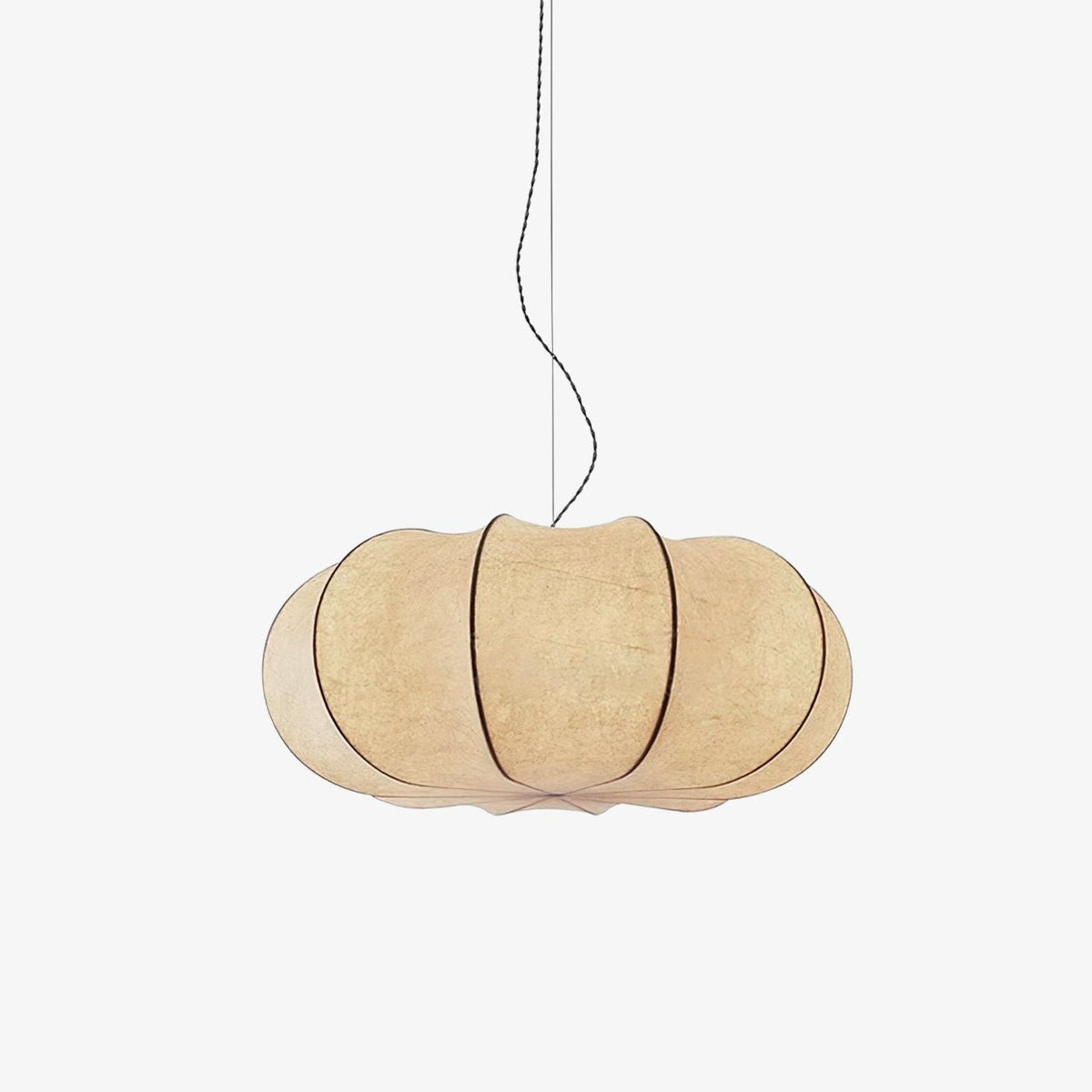 Pendant Linen Beige Pumpkin Light With Glow Soft
