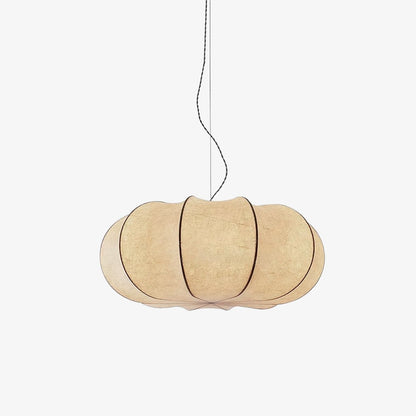 Pendant Linen Beige Pumpkin Light With Glow Soft