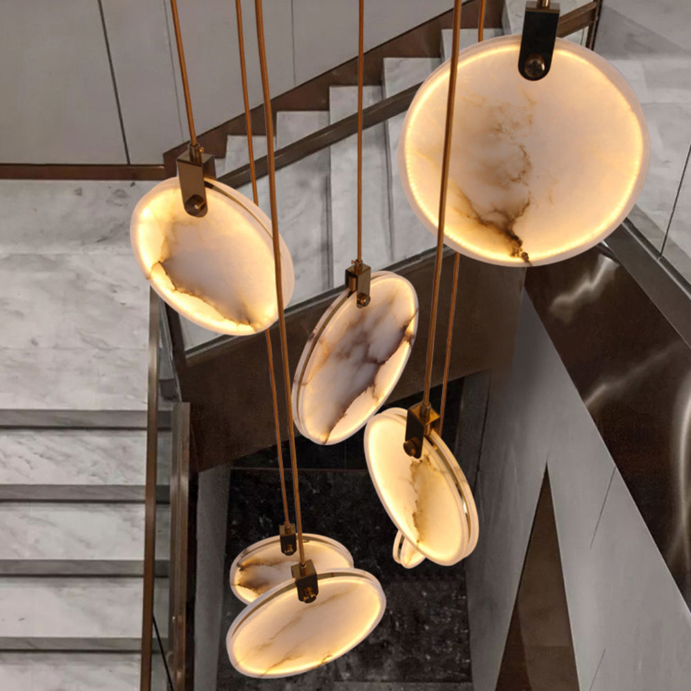 Soft Ambient Glow Alabaster Pendant Light