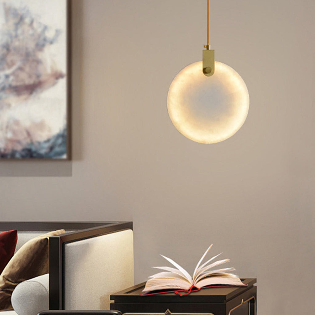 Soft Ambient Glow Alabaster Pendant Light