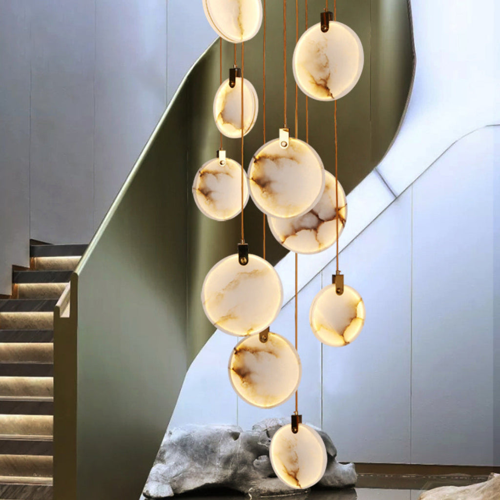 Soft Ambient Glow Alabaster Pendant Light