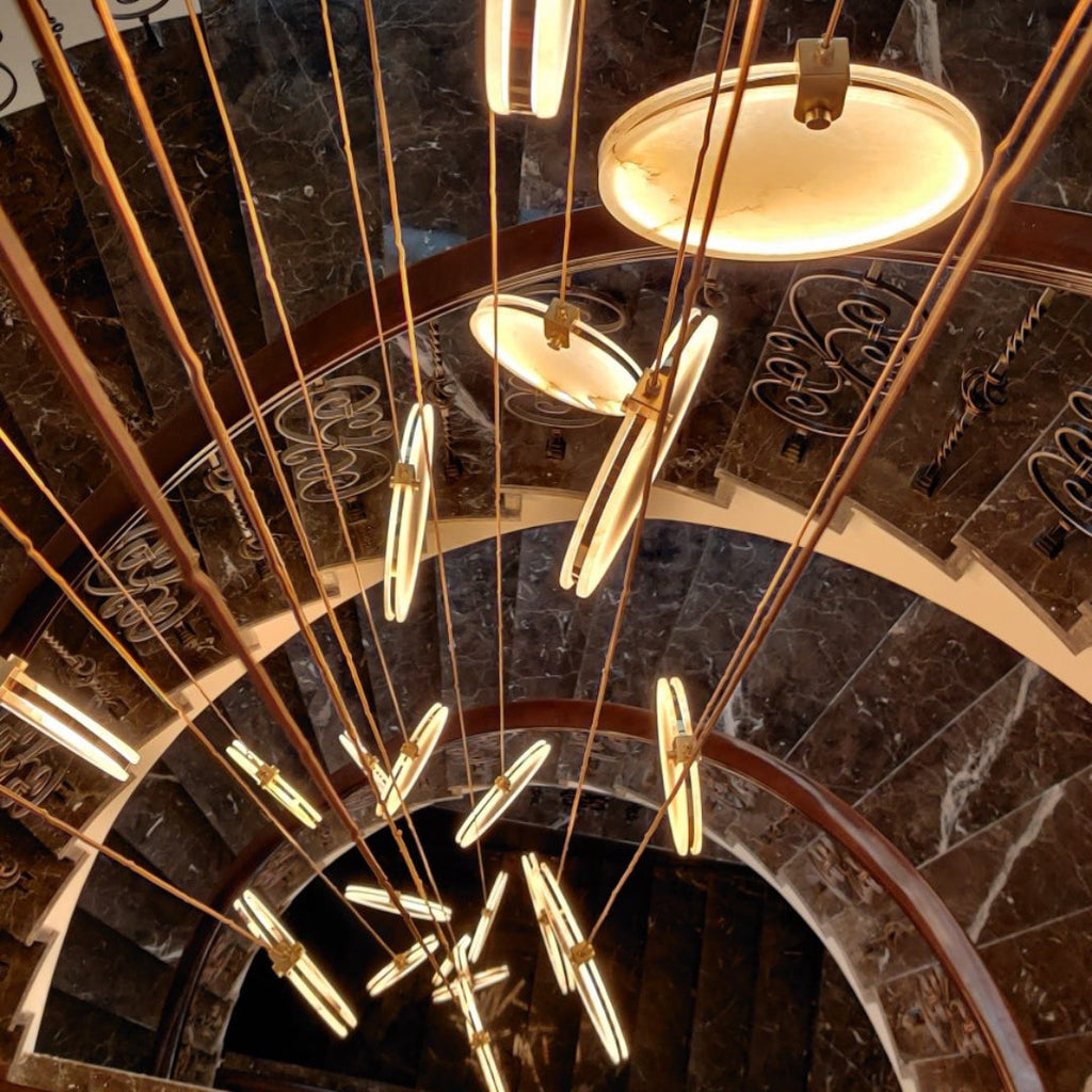 Soft Ambient Glow Alabaster Pendant Light