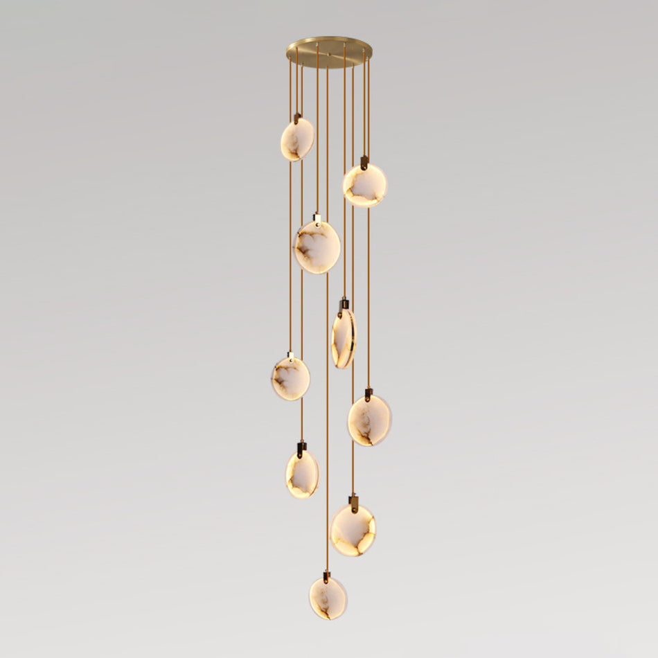 Soft Ambient Glow Alabaster Pendant Light