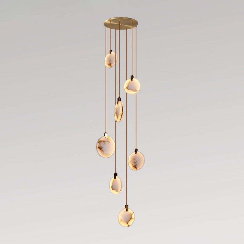 Soft Ambient Glow Alabaster Pendant Light