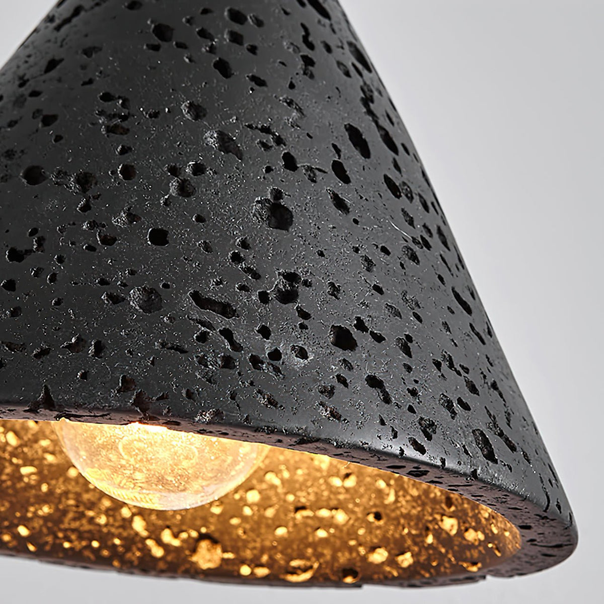 Warm Glow Travertine Dome Pendant Light