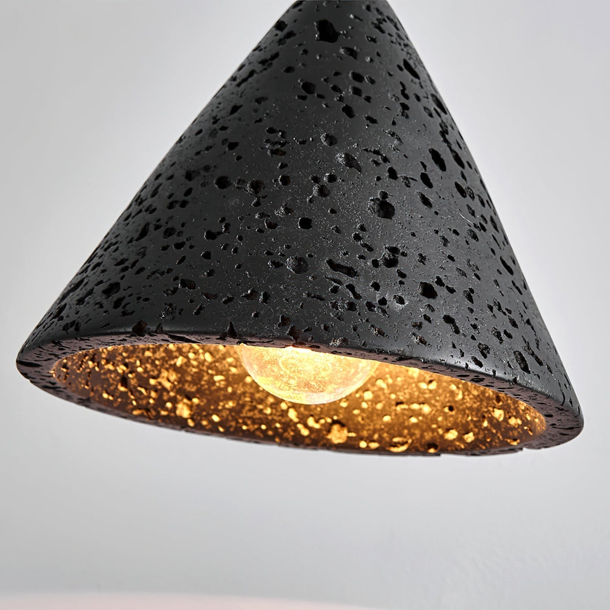 Warm Glow Travertine Dome Pendant Light