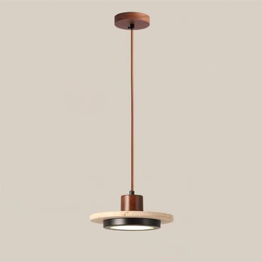 Dual Color Temperature Travertine Led Pendant Light