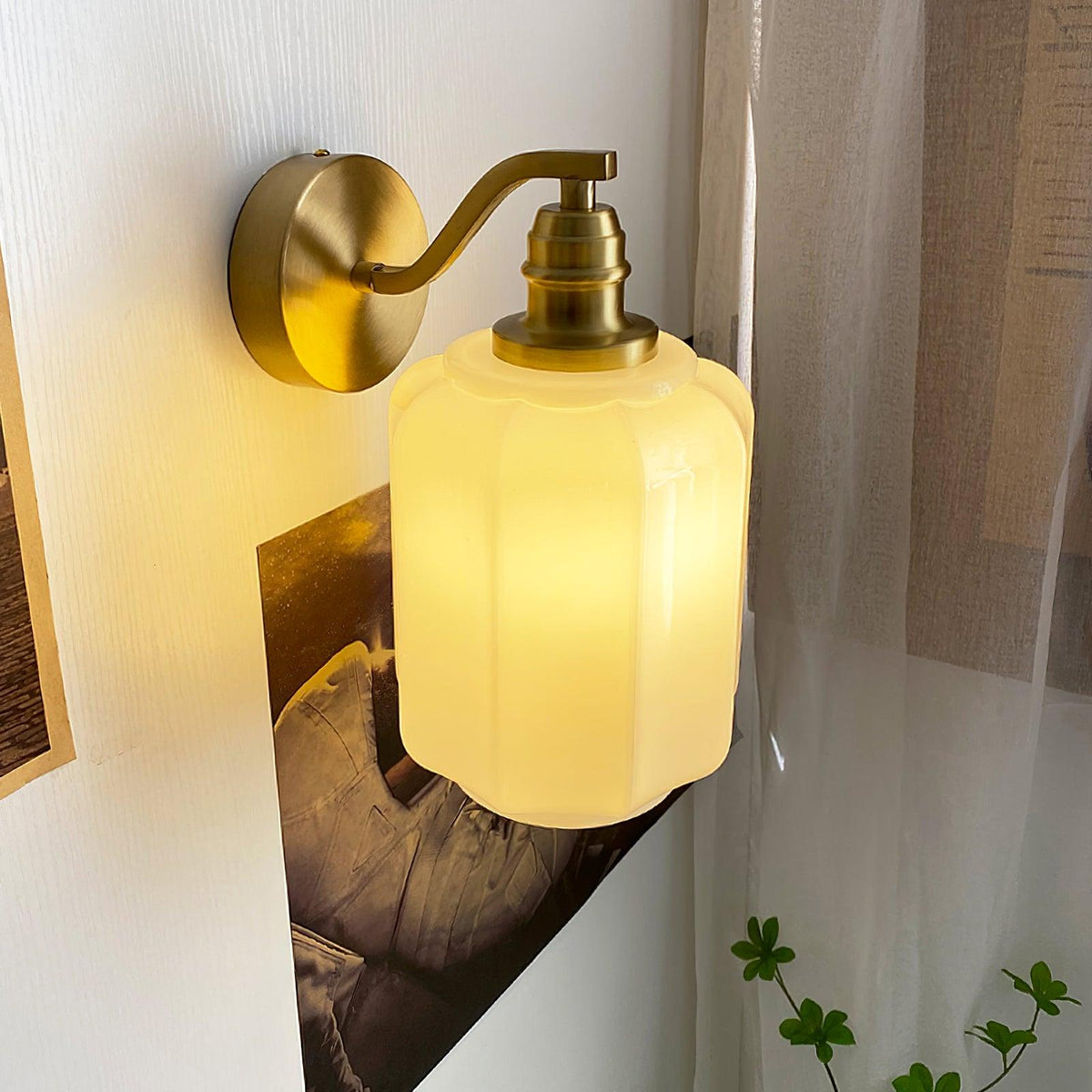 Ambient Glow Wall Lamp With Glass For Living Room And Bedroom