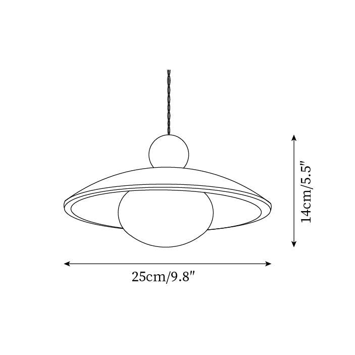 Wooden Accent Pendant Light With Travertine