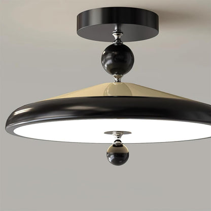 Round Wooden Ceiling Light Frame With Integrated LED 50 Or 40 cm