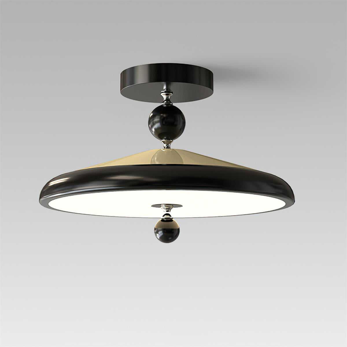 Round Wooden Ceiling Light Frame With Integrated LED 50 Or 40 cm