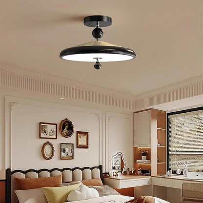 Round Wooden Ceiling Light Frame With Integrated LED 50 Or 40 cm