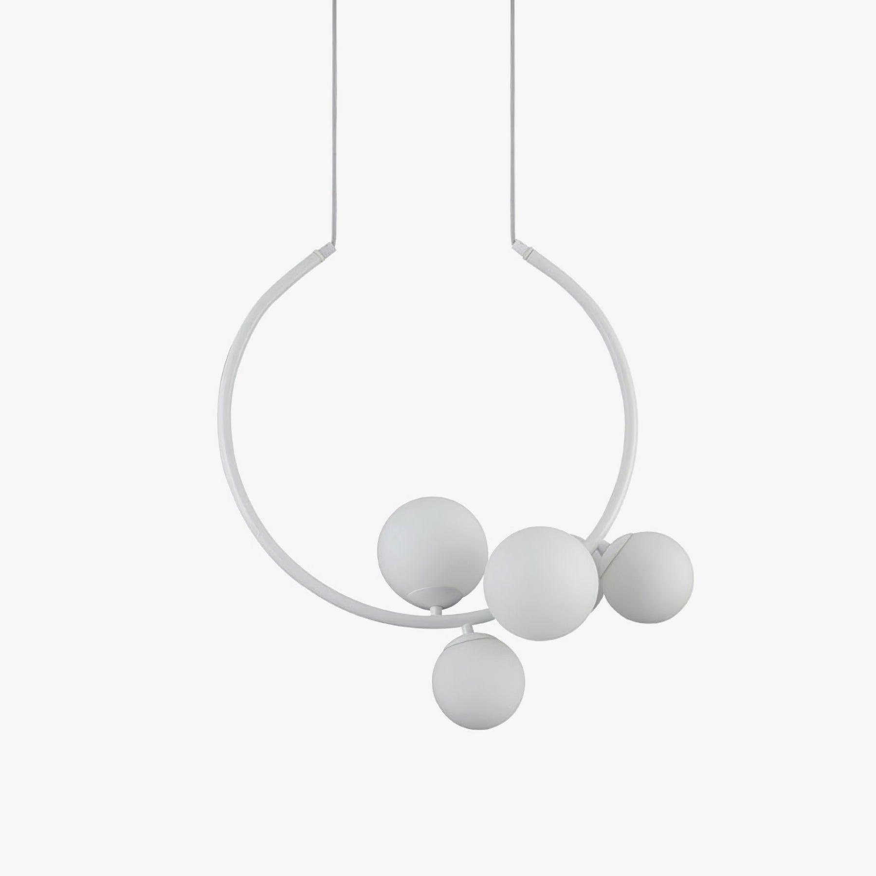 Metal Frame Glass Pendant Light For Warm Ambient Glow