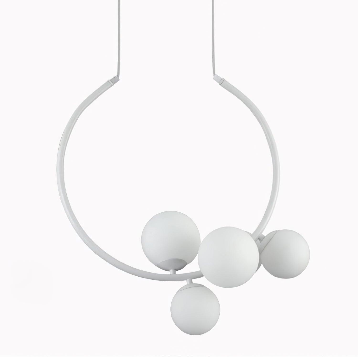 Metal Frame Glass Pendant Light For Warm Ambient Glow