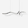 Energy Efficient Black LED Wave Pendant Fixture Aveline