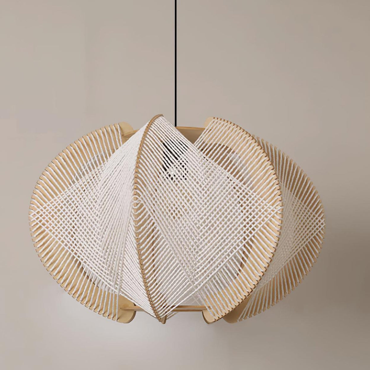 Fabric Shade Pendant Light For Warm Ambience
