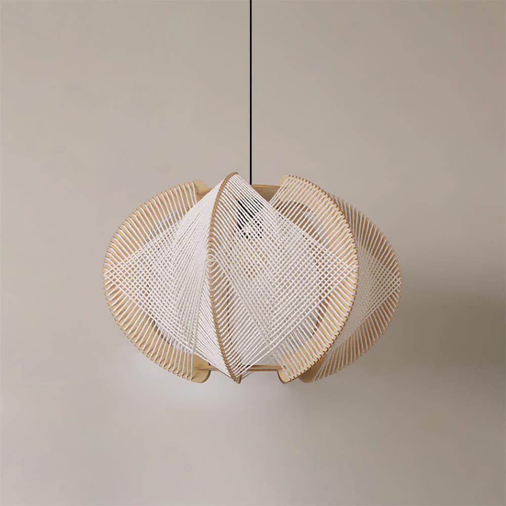 Fabric Shade Pendant Light For Warm Ambience