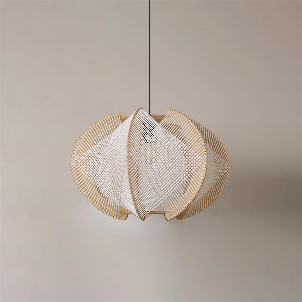 Fabric Shade Pendant Light For Warm Ambience