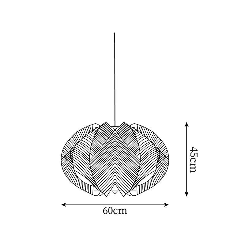 Fabric Shade Pendant Light For Warm Ambience