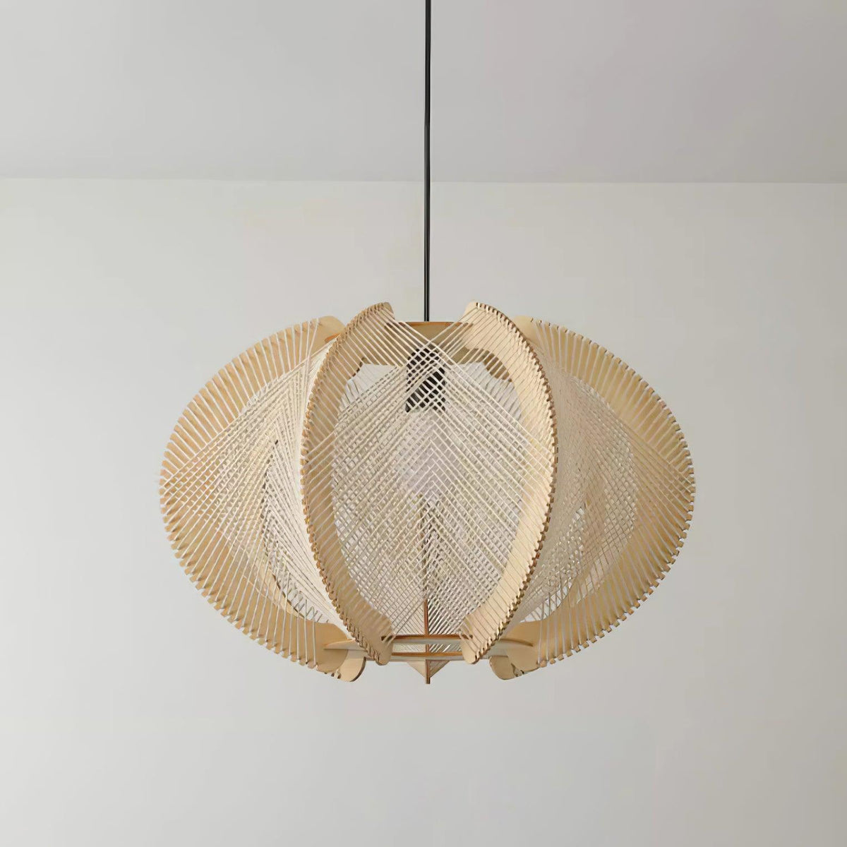Fabric Shade Pendant Light For Warm Ambience