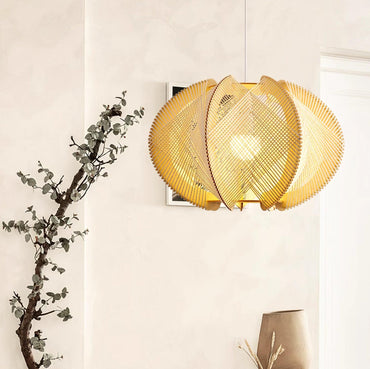 Fabric Shade Pendant Light For Warm Ambience