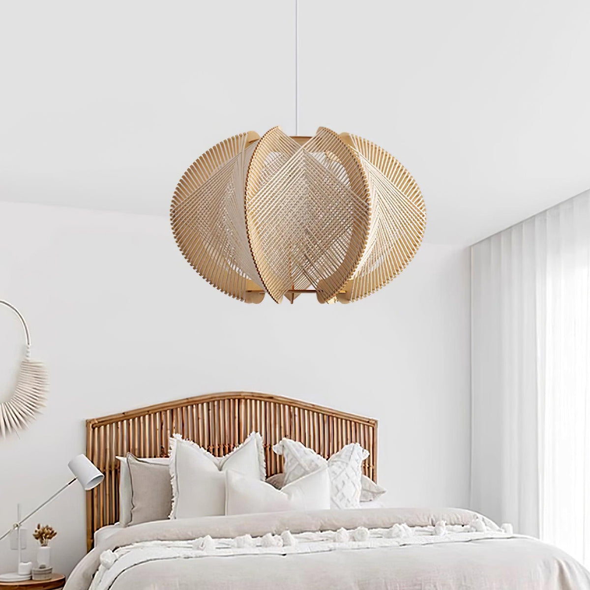 Fabric Shade Pendant Light For Warm Ambience