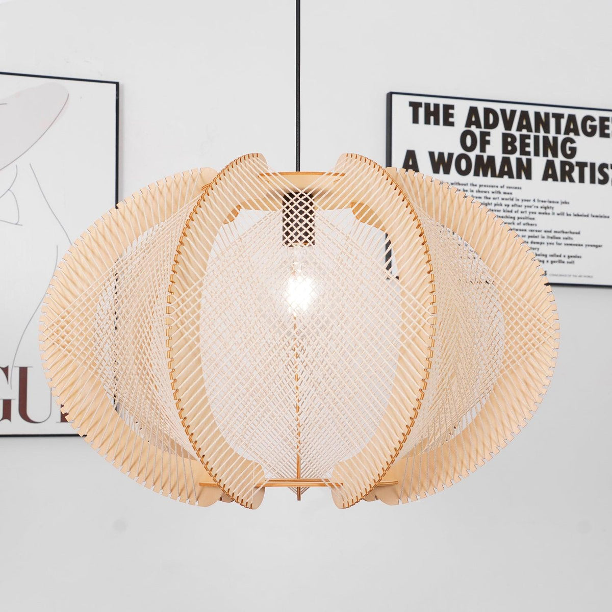 Fabric Shade Pendant Light For Warm Ambience