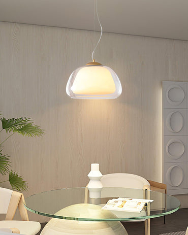 Dimmable Glow Suspended Glass Pendant Lamp