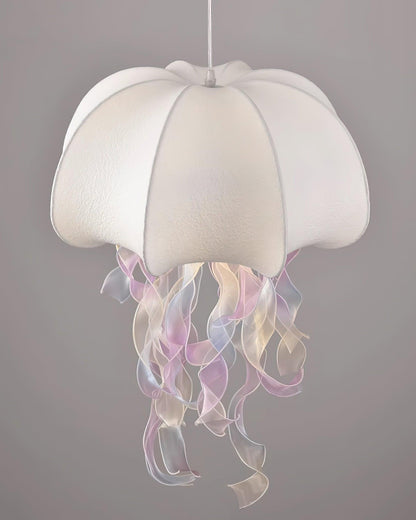 Lamp With Iridescent Glow Jellyfish Pendant