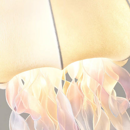 Lamp With Iridescent Glow Jellyfish Pendant