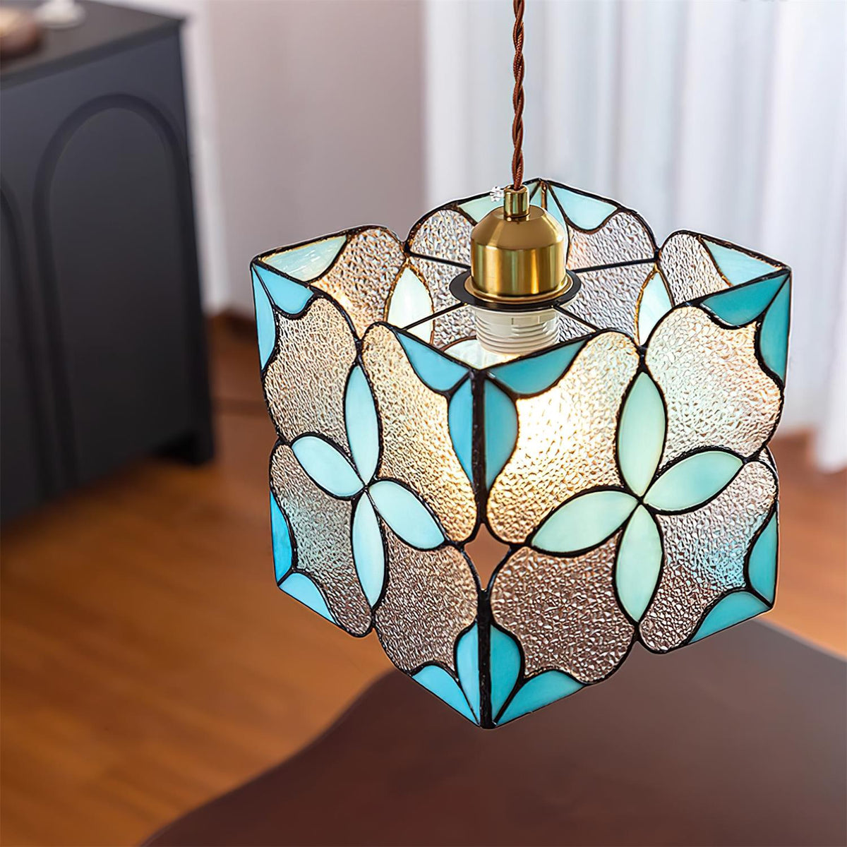 Pendant Lamp With Soft Ambient Light And Elegant Glass Shade