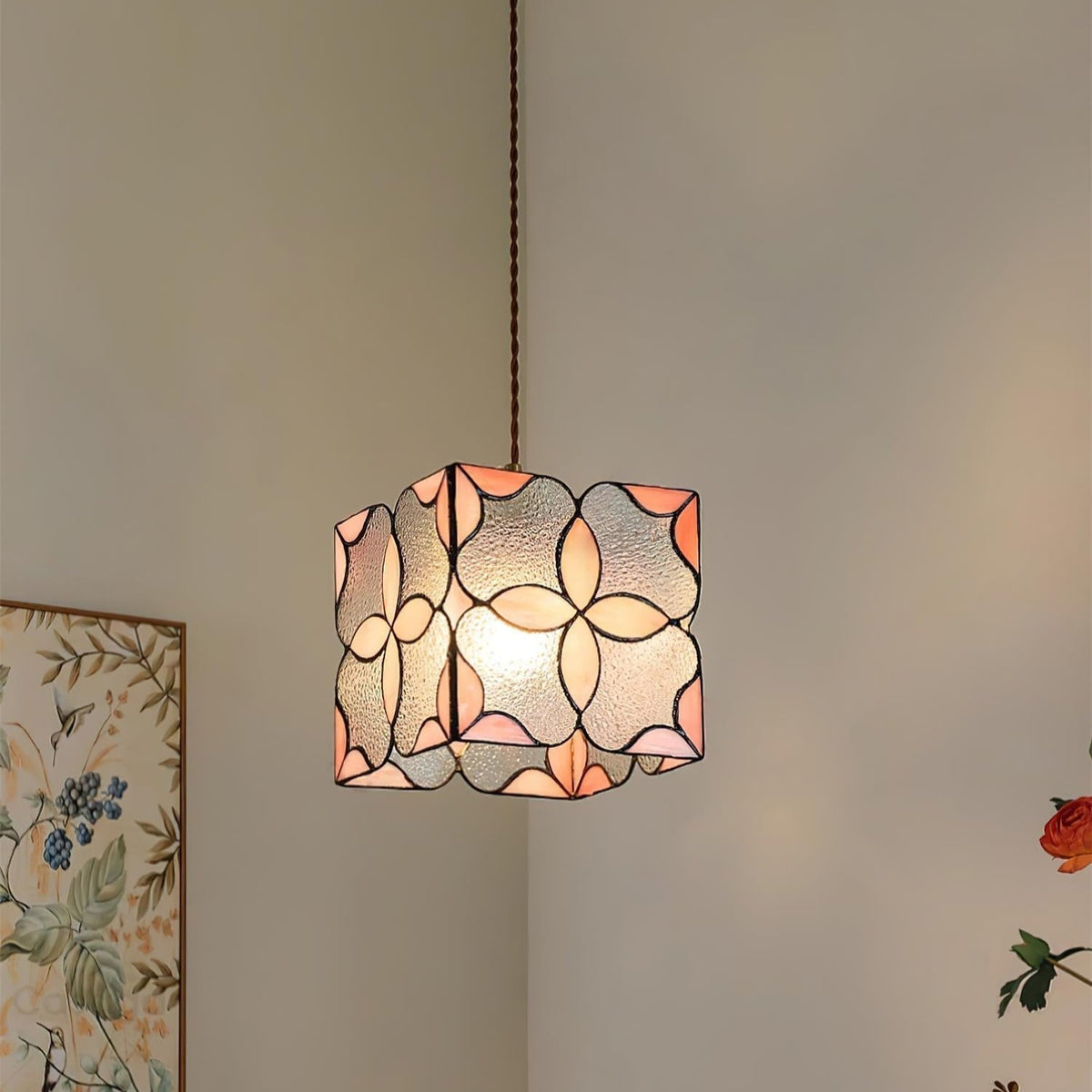 Pendant Lamp With Soft Ambient Light And Elegant Glass Shade