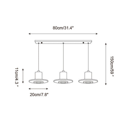 Soft Ambient Glow Travertine Pendant Light