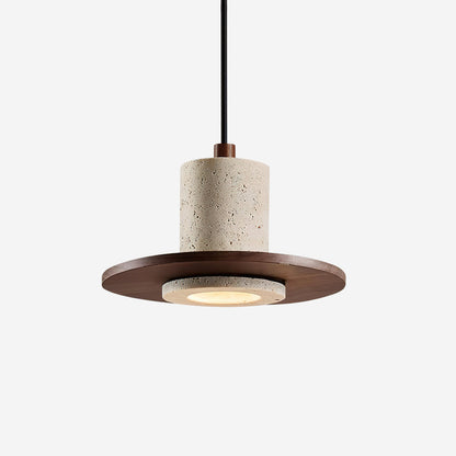 Soft Ambient Glow Travertine Pendant Light