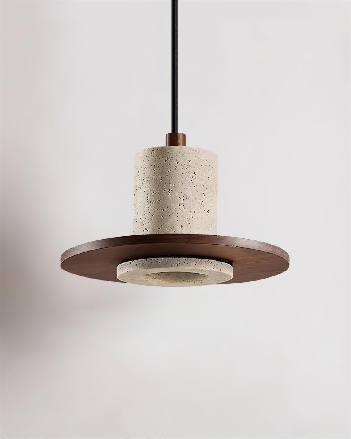 Soft Ambient Glow Travertine Pendant Light