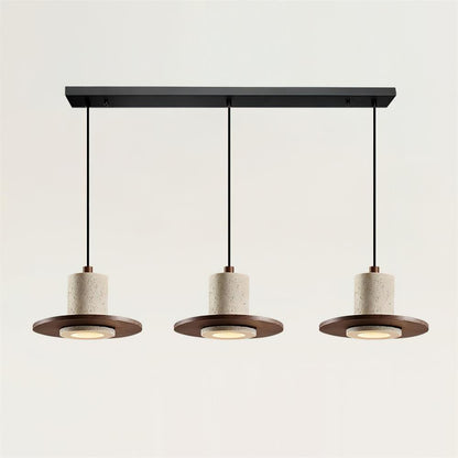 Soft Ambient Glow Travertine Pendant Light