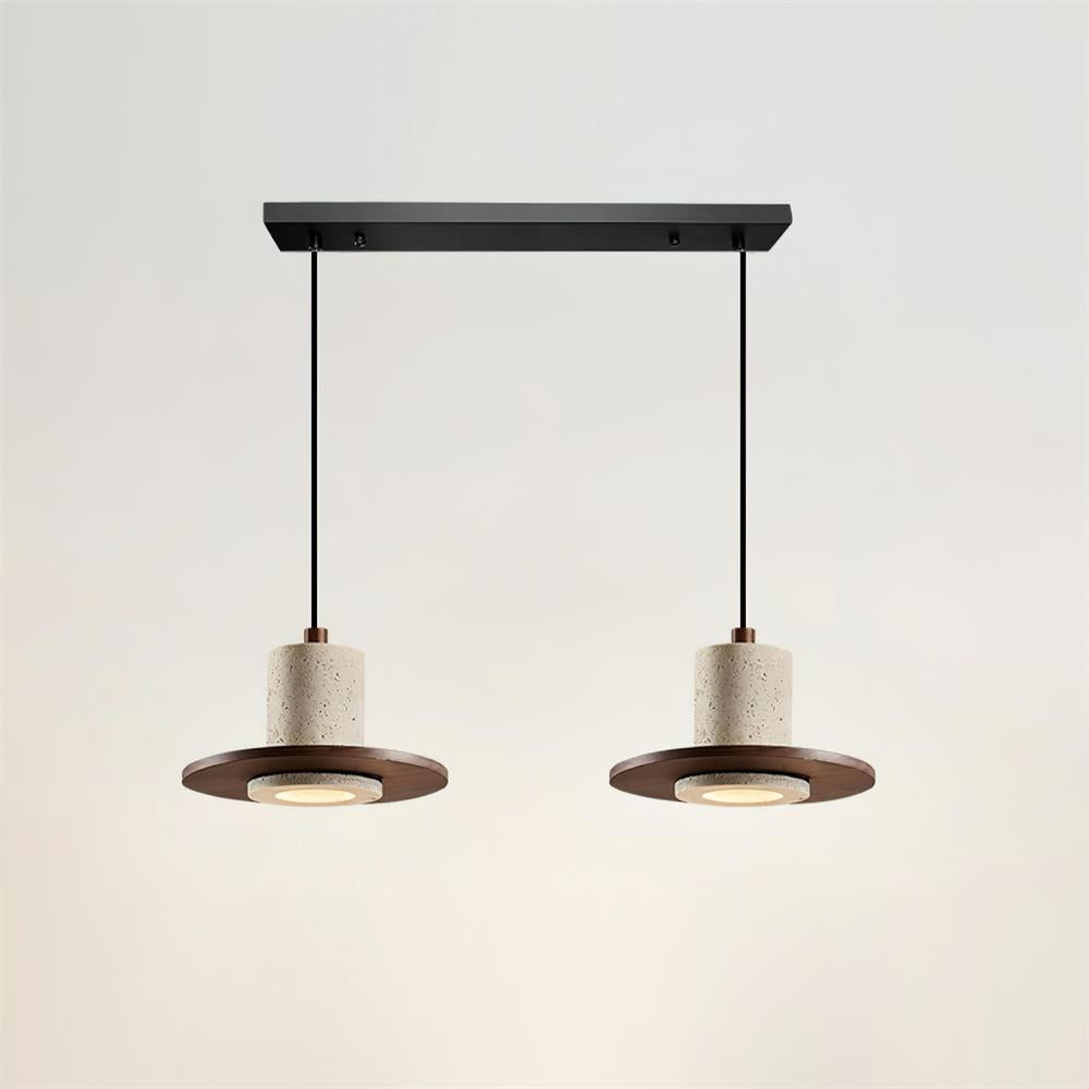 Soft Ambient Glow Travertine Pendant Light