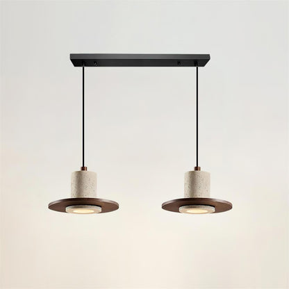 Soft Ambient Glow Travertine Pendant Light