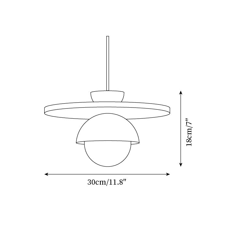 Elegant Illumination Glass Globe Pendant Lamp