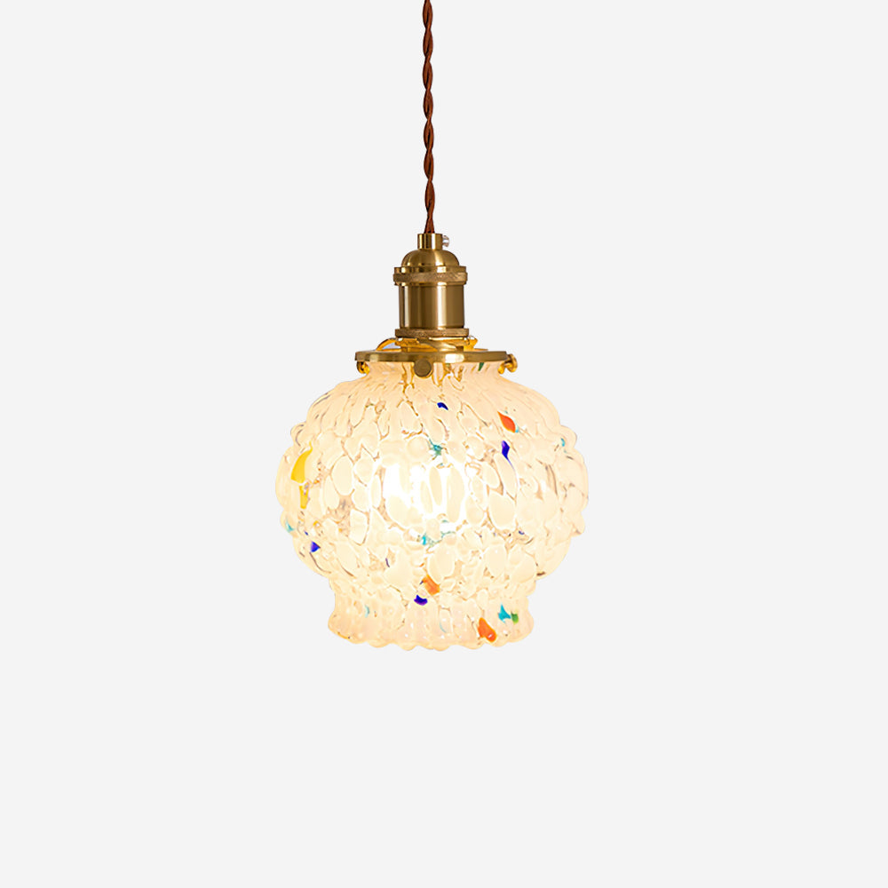 Pendant Lamp With Warm Ambience Textured Glass