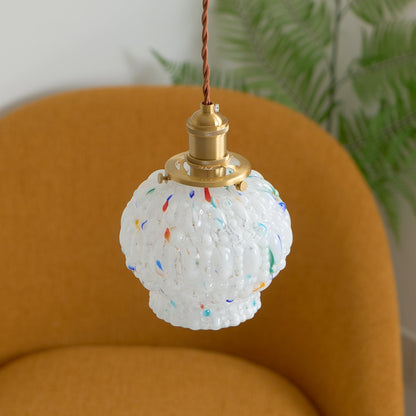 Pendant Lamp With Warm Ambience Textured Glass