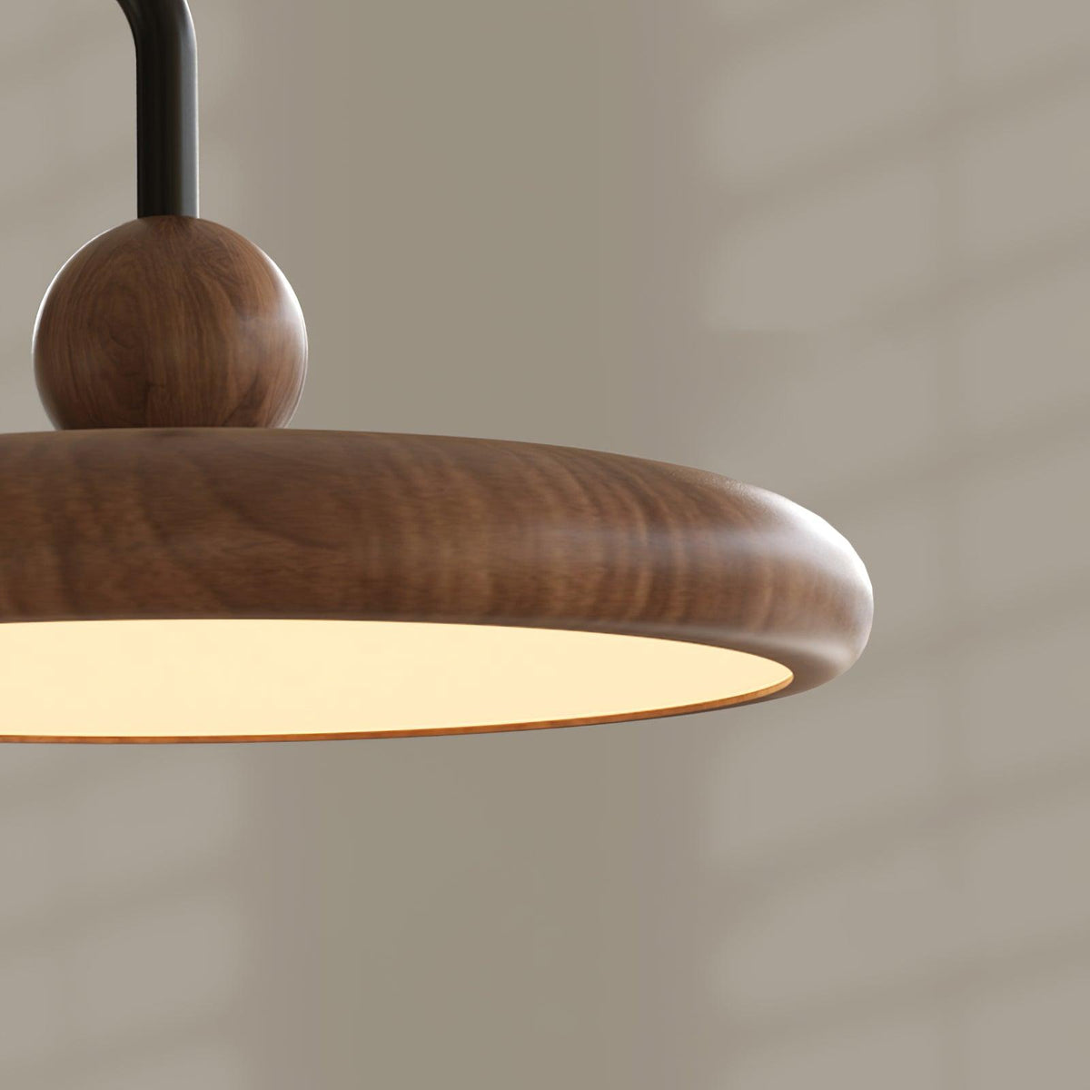 Integrated LED Dimmable 3000K Wall Light With Walnut Wood