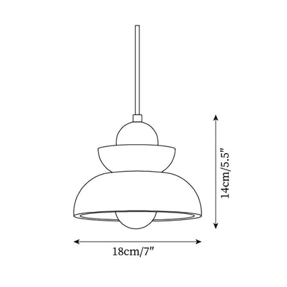 Éclairage Chaleureux Lampe Pendante Beige et Bois Travertin