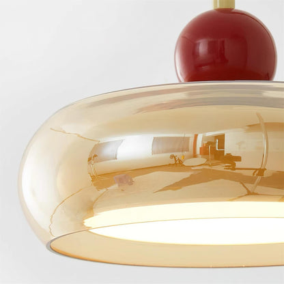 Three Colour Led Dimmable Retro Metal And Glass Wall Light